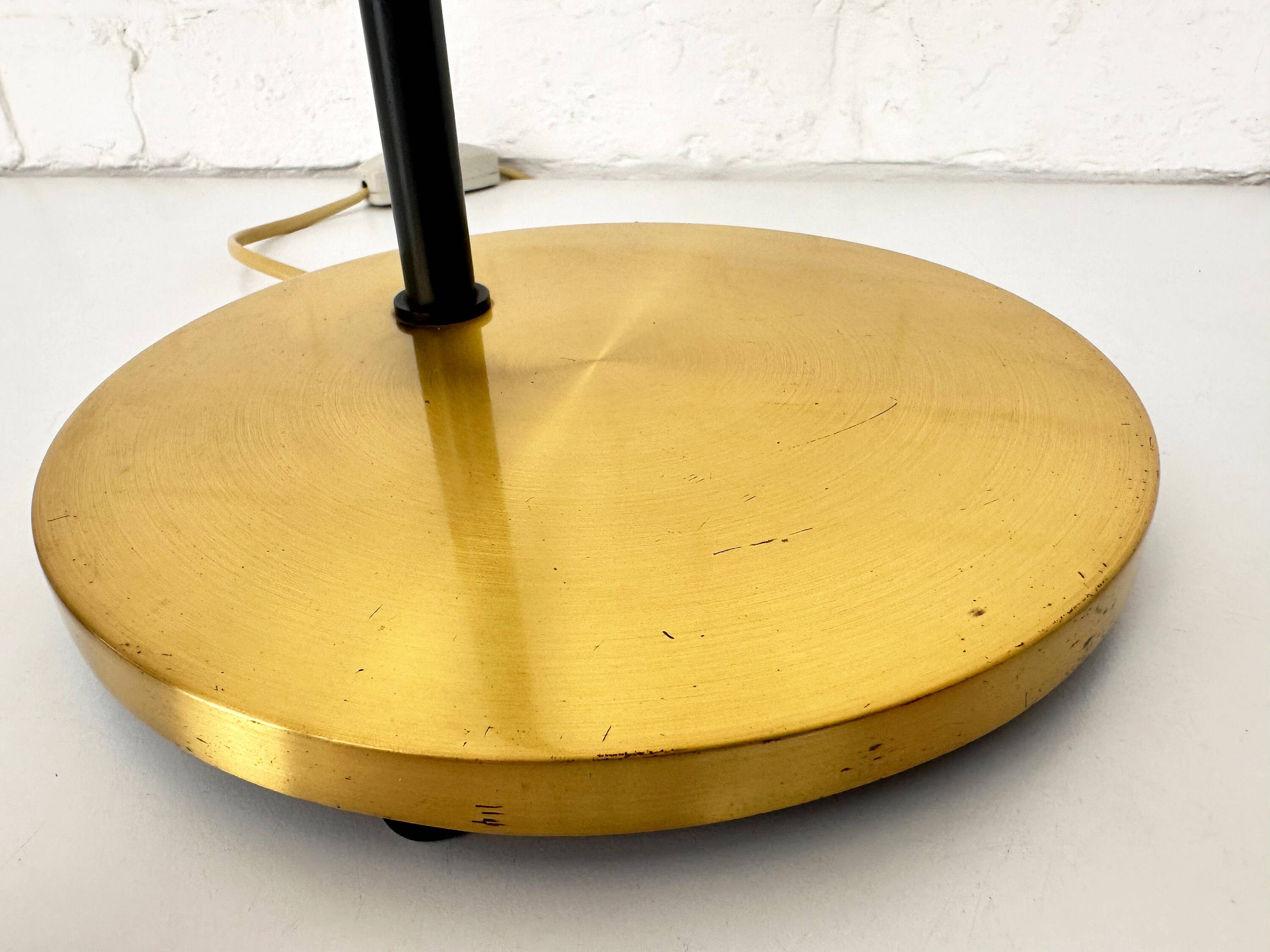 Desk lamp "Lento" Jo Hammerborg, Fog & Mørup, Brass, Denmark, 1960