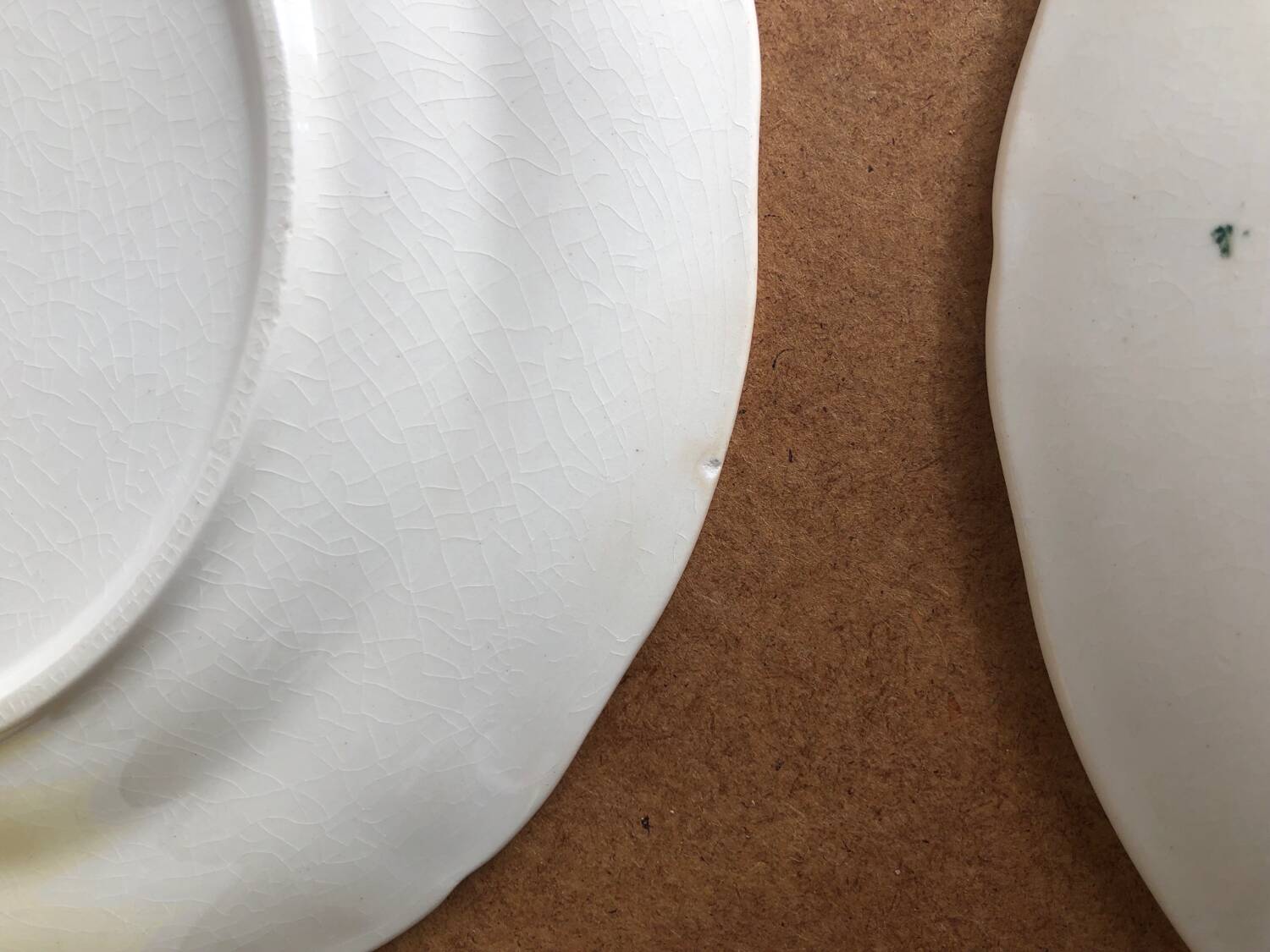 4 Villeroy and Boch cream white dessert plates