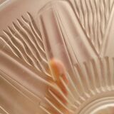 Ancienne coupe verre moule satiné art deco