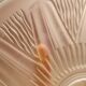 Old glass cut molded satin art deco