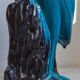 Chinese turquoise glazed crane figurine, 1950s