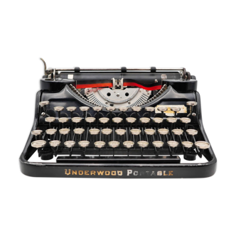 Machine à écrire underwood 4 bank révisée ruban neuf noir