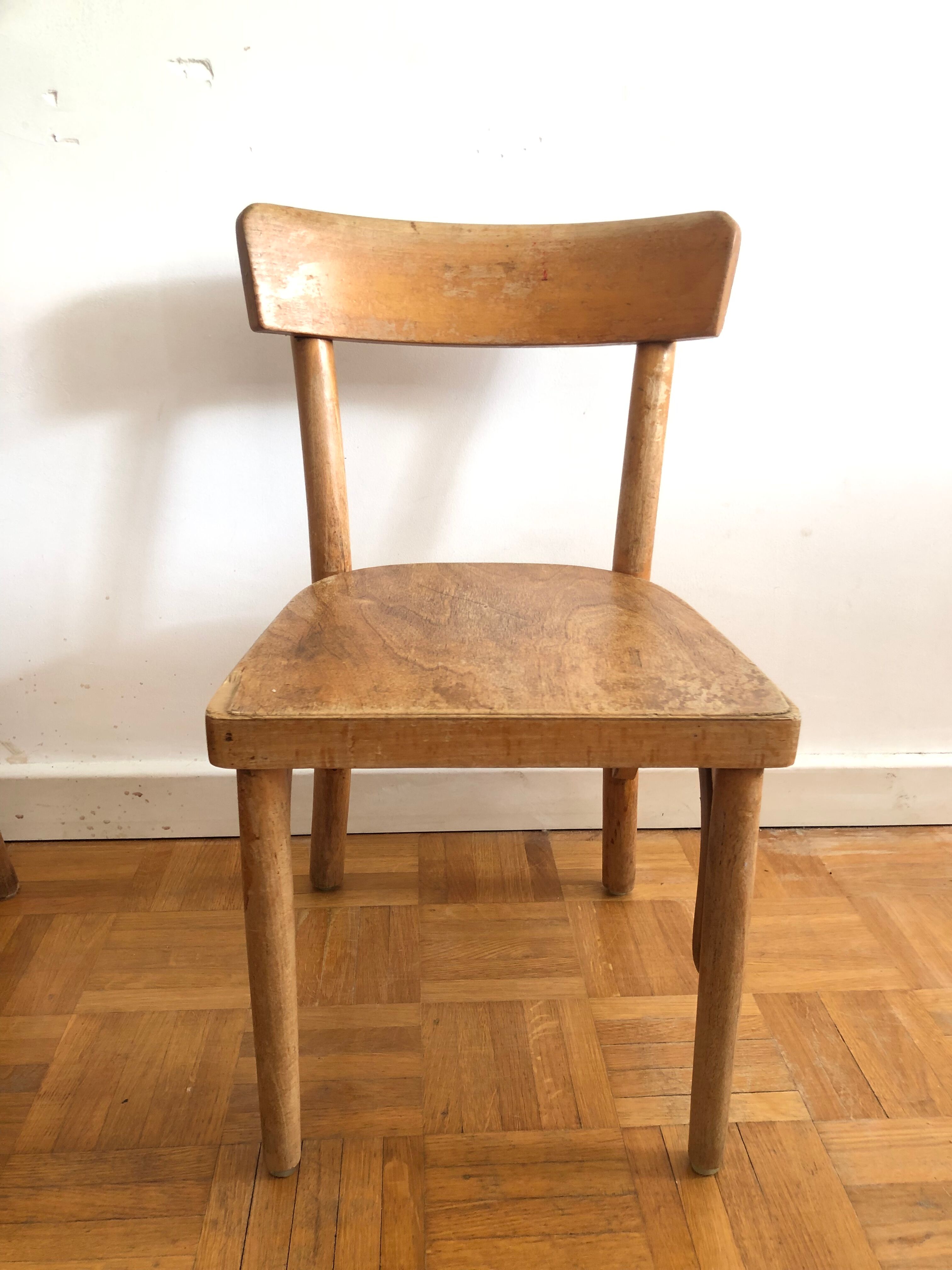 Paire de chaises d’enfant Baumann vintage