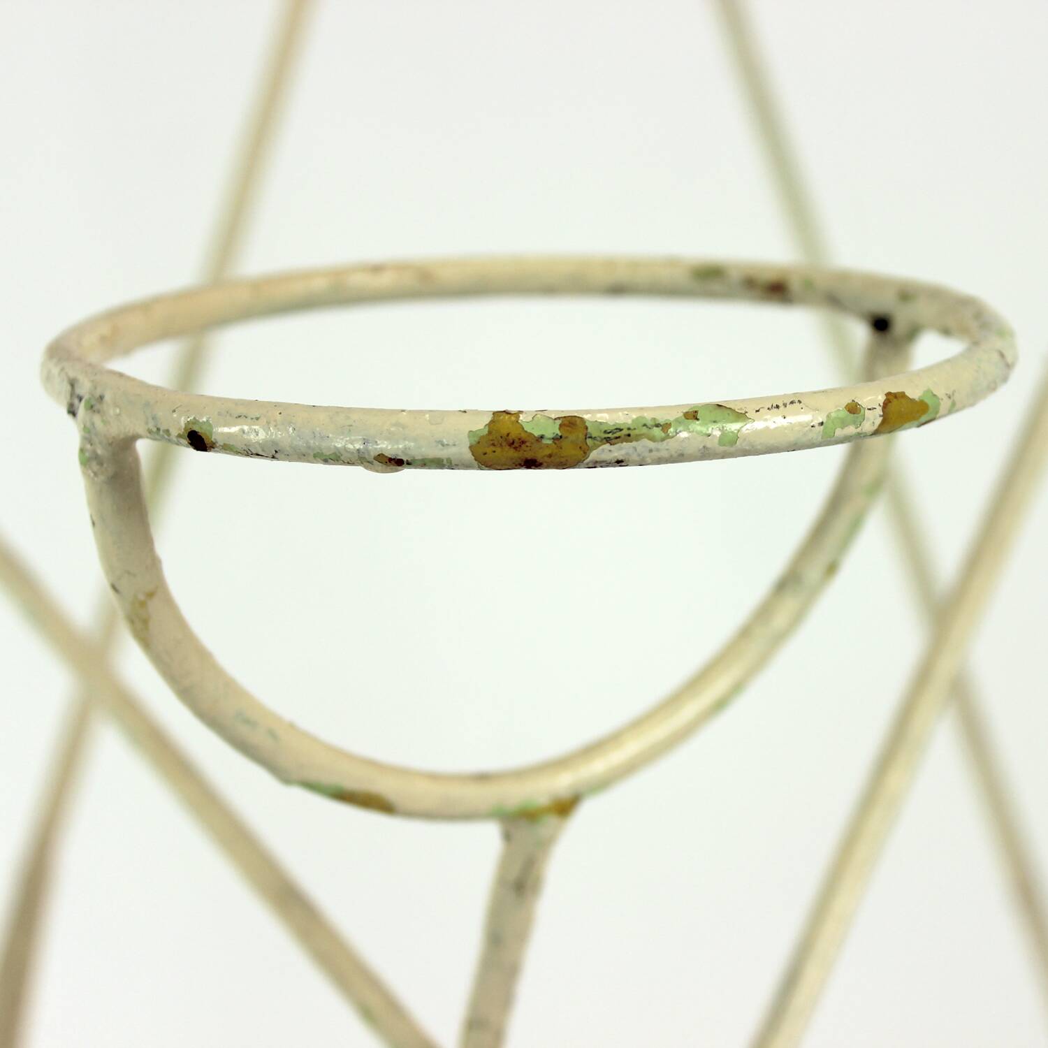 Large Mid Century Steel Plant Holder Stand, Czechoslovakia 1960s