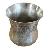 Silver-plated metal timbale