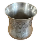 Timbale métal argenté