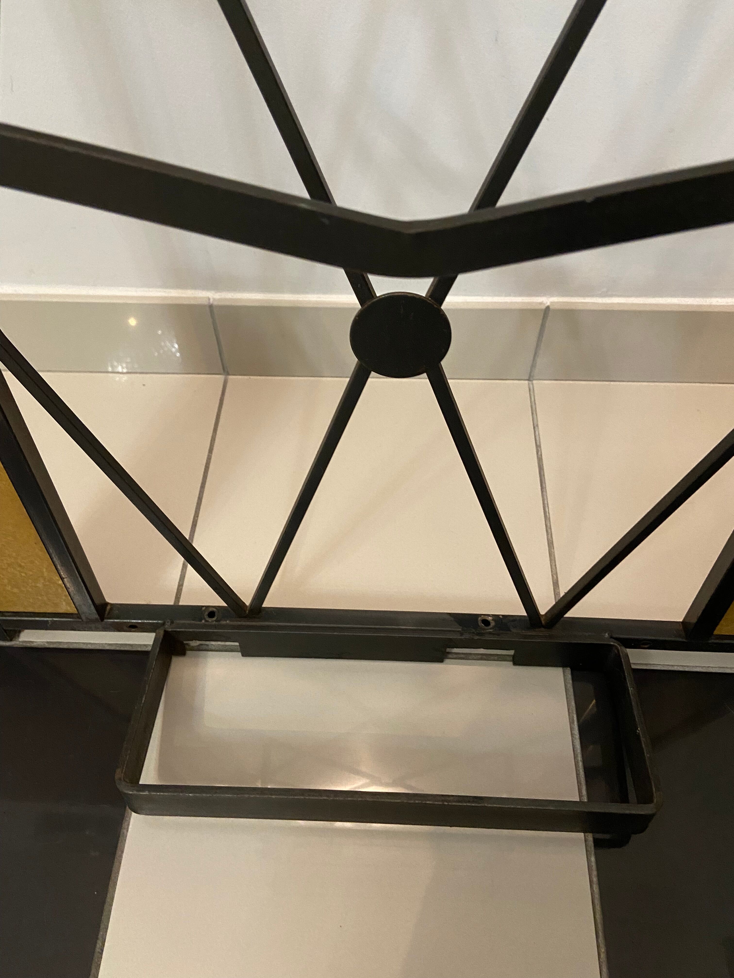 Wrought iron coat rack