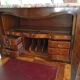 Important Louis XV secretary, in floral marquetry and rich.