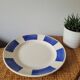 Grand plat Badonviller bleu croissillon