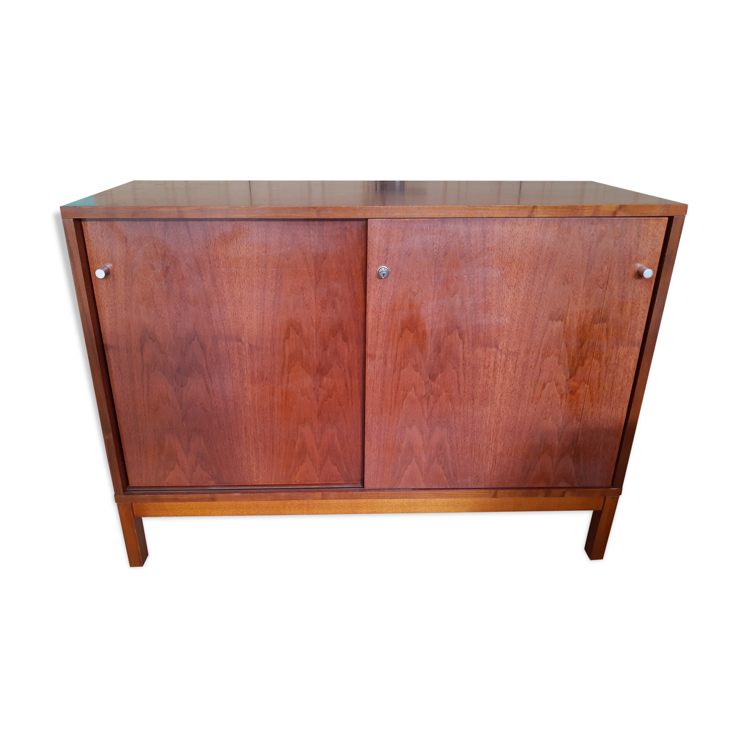 Bahut low teak vintage 80s