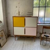 Teak-enfilade storage cabinet