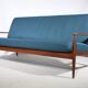 Canapé design Grete Jalk pour France & Son, teck, années 1960