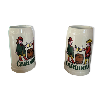 Lot de 2 Chopes de Bière (1L) - Cardinal