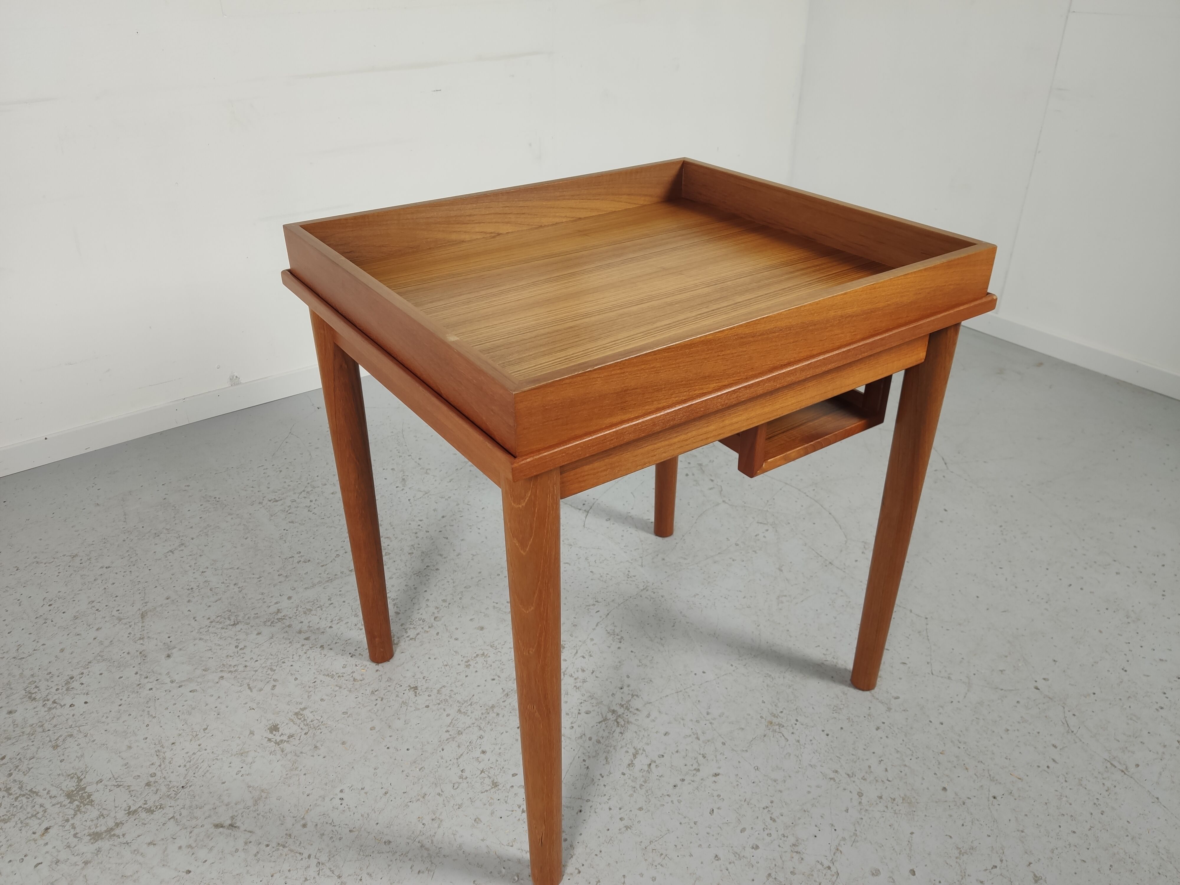 Scandinavian teak game table, 60s and 70s