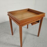 Scandinavian teak game table, 60s and 70s