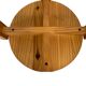 Mid century pinewood stool, 1960s minimalistic design