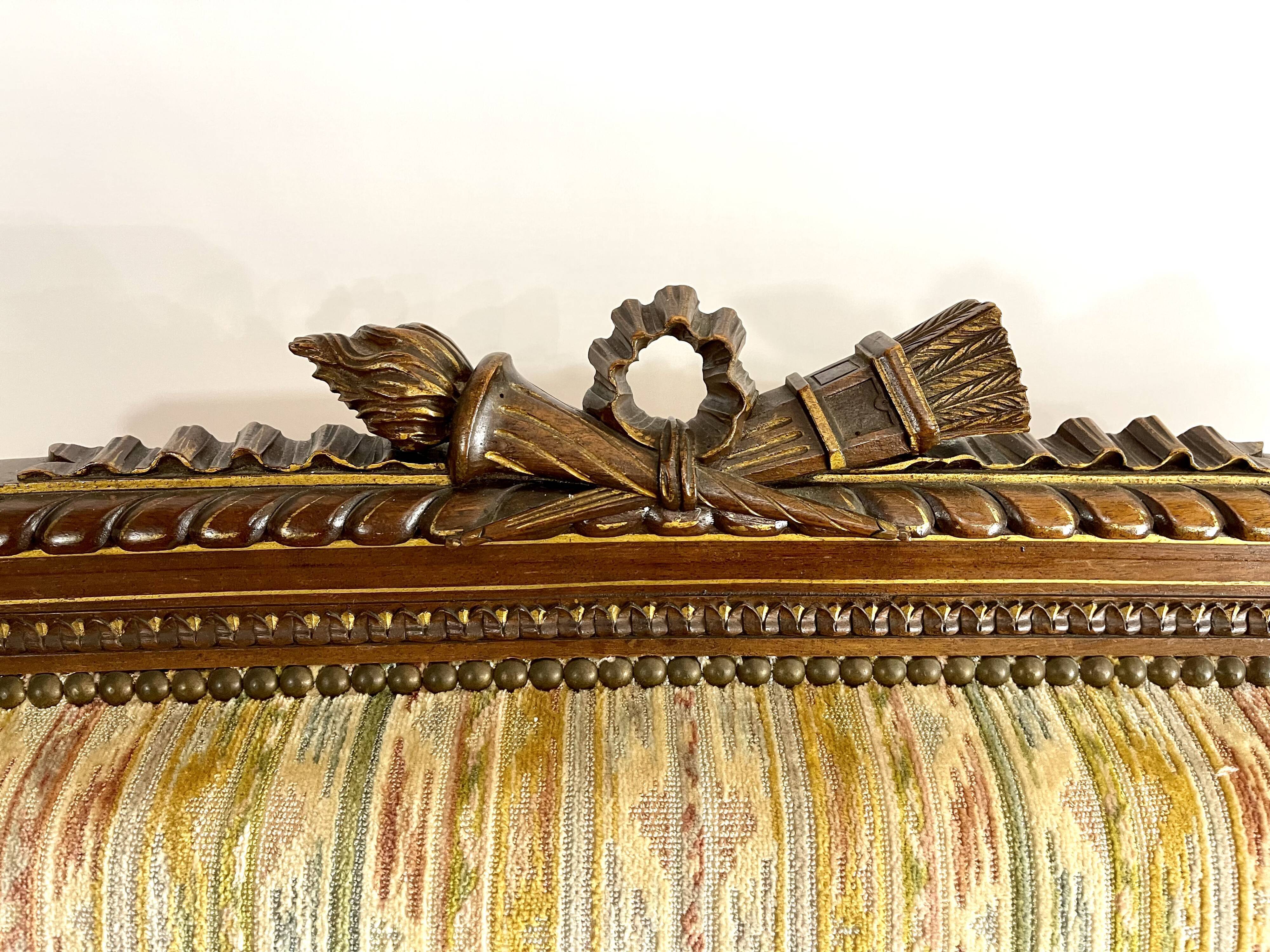 Sofa 2 places Louis XVI style