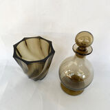 Lot vase et carafe