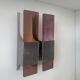 Vintage double wall lamp in metal and perspex, France 1970s
