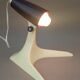 Cocotte vintage articulated desk lamp beige & brown plastic old design