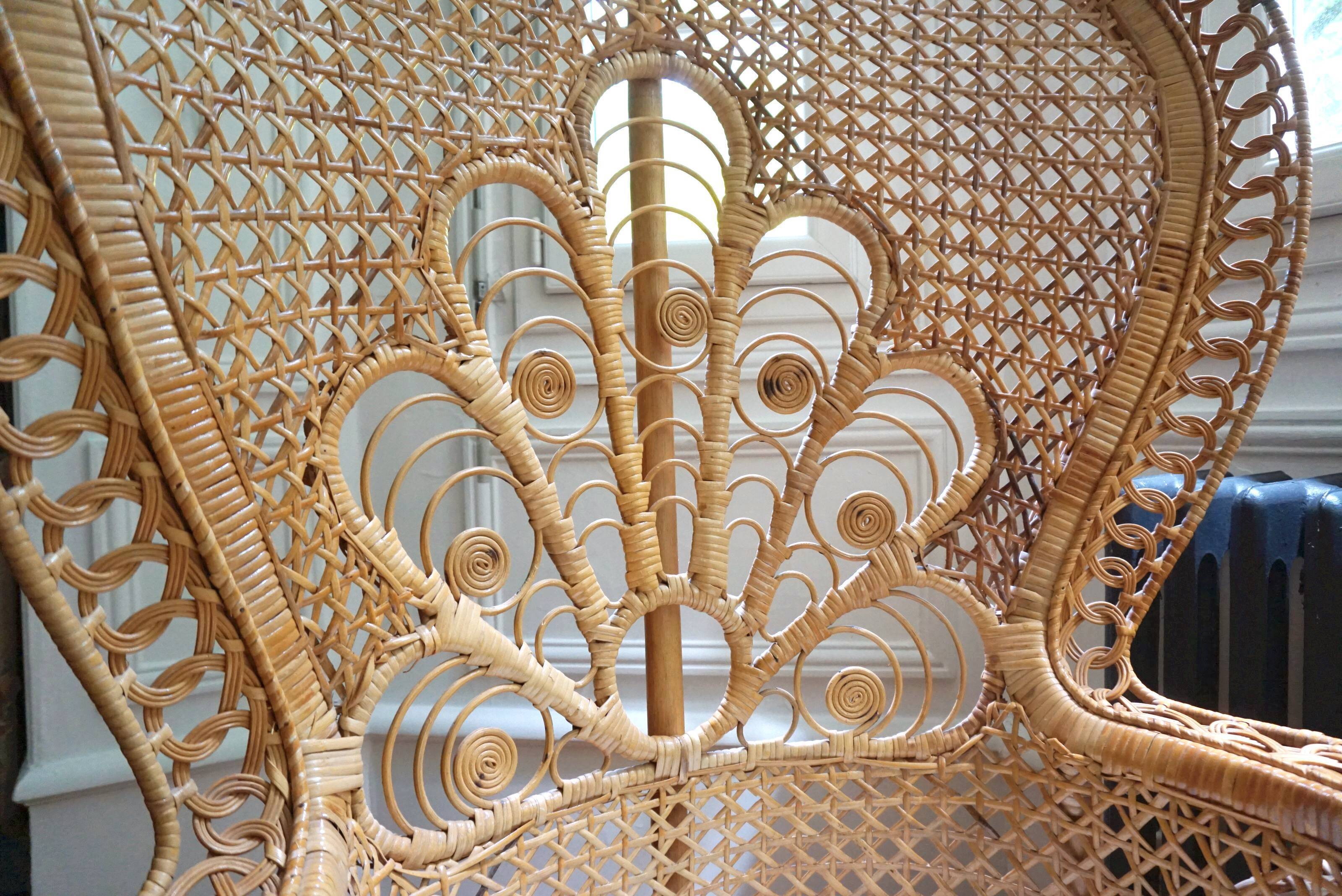 Emmanuelle armchair peacock model