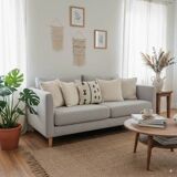 Black and white Moroccan bohemian cushion