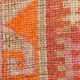 3x11 Coral Orange Bohemian Hallway Runner Rug, Rug For Hallway, 93x325 Cm