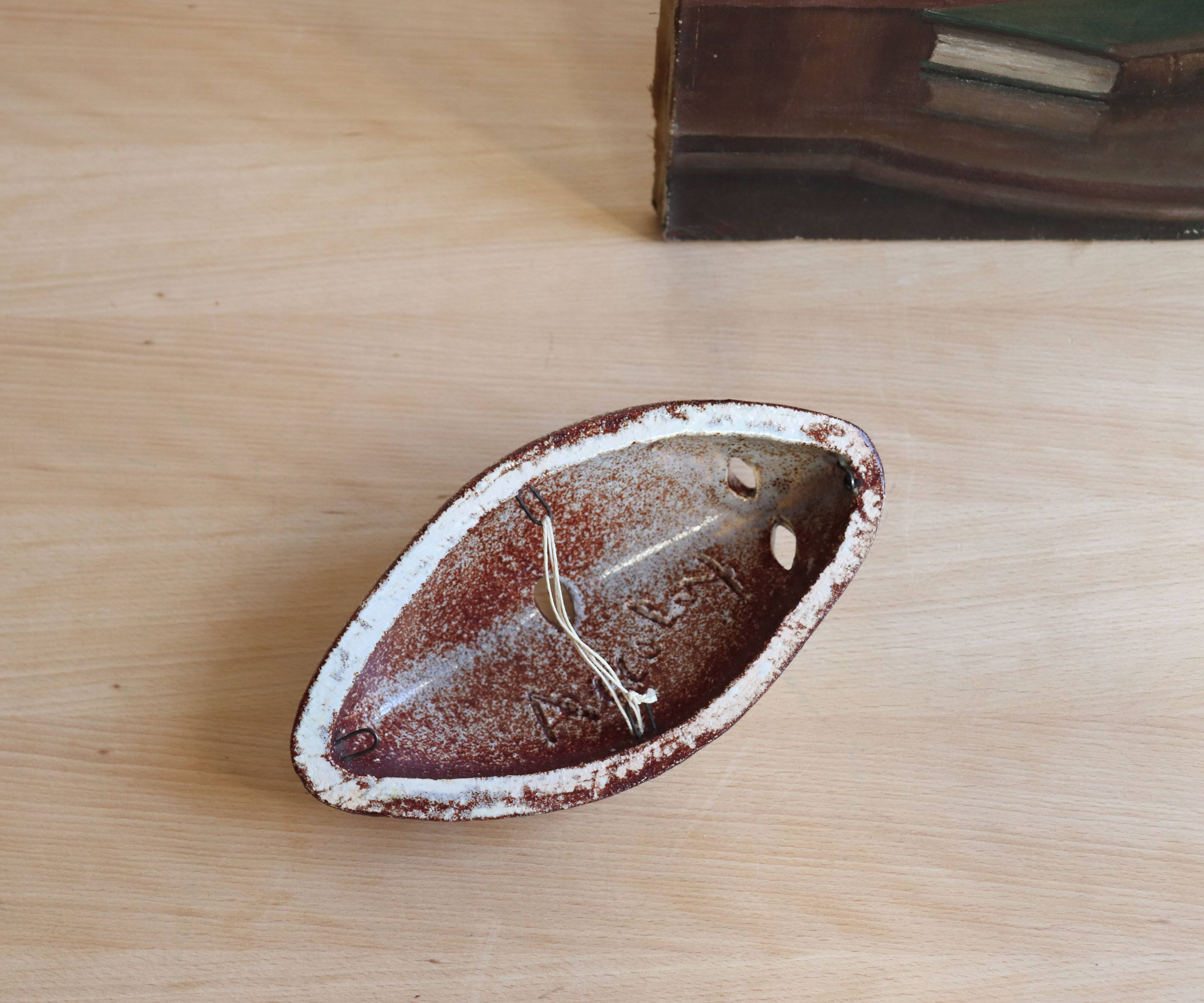 Mayan ceramic wall mask from Accolay, art brut, 1960s