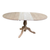 Interior's extendable solid wood round table tripod 160cm