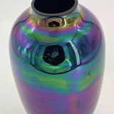 Vase vintage en céramique mercurisé