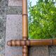 Antique wall mirror bamboo style Art Deco 1900
