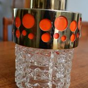 Suspension Raak gold orange 1970s pop