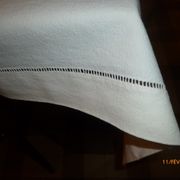 ensemble  nappe lin  et 12 serviettes tables  lin brodees anciennes