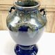 Old large sandstone vase signed Maure Lebret de Ligers Puisaye triple handles