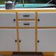 Buffet low yellow and white mado
