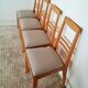 Suite de 4 chaises chêne années 50