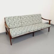 Scandinavian 3-seater sofa bench by Arne Wahl Iversen for Komfort in teak