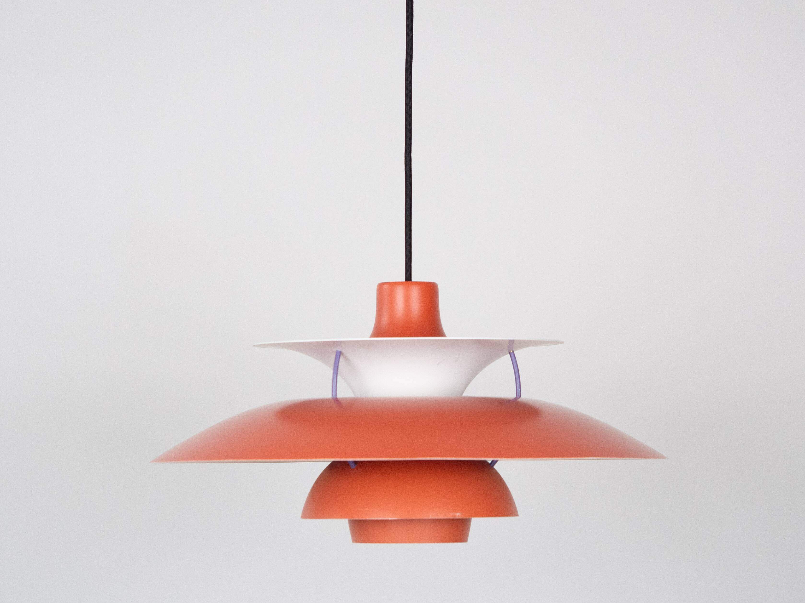 Danish vintage pendant lamp PH 5 by Poul Henningsen, Louis Poulsen, 1958