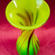Vase verre soufflé Murano Italie signé F Silviy