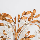 Applique murale Hans Kögl dorée du milieu du siècle