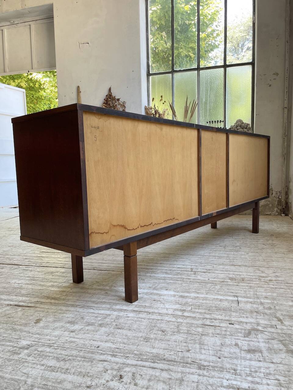 1950s modernist oak sideboard