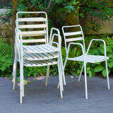 Suite de 4 fauteuils de jardin Emu