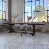 3m oak table from 1950 with its extensions