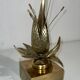 Bronze and brass water lily lamp attributed to Maison Charles. Circa 1970.