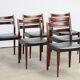 6 vintage Scandinavian rosewood chairs - 1960