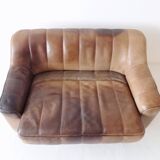 De Sede DS44 2 seater brown leather sofa