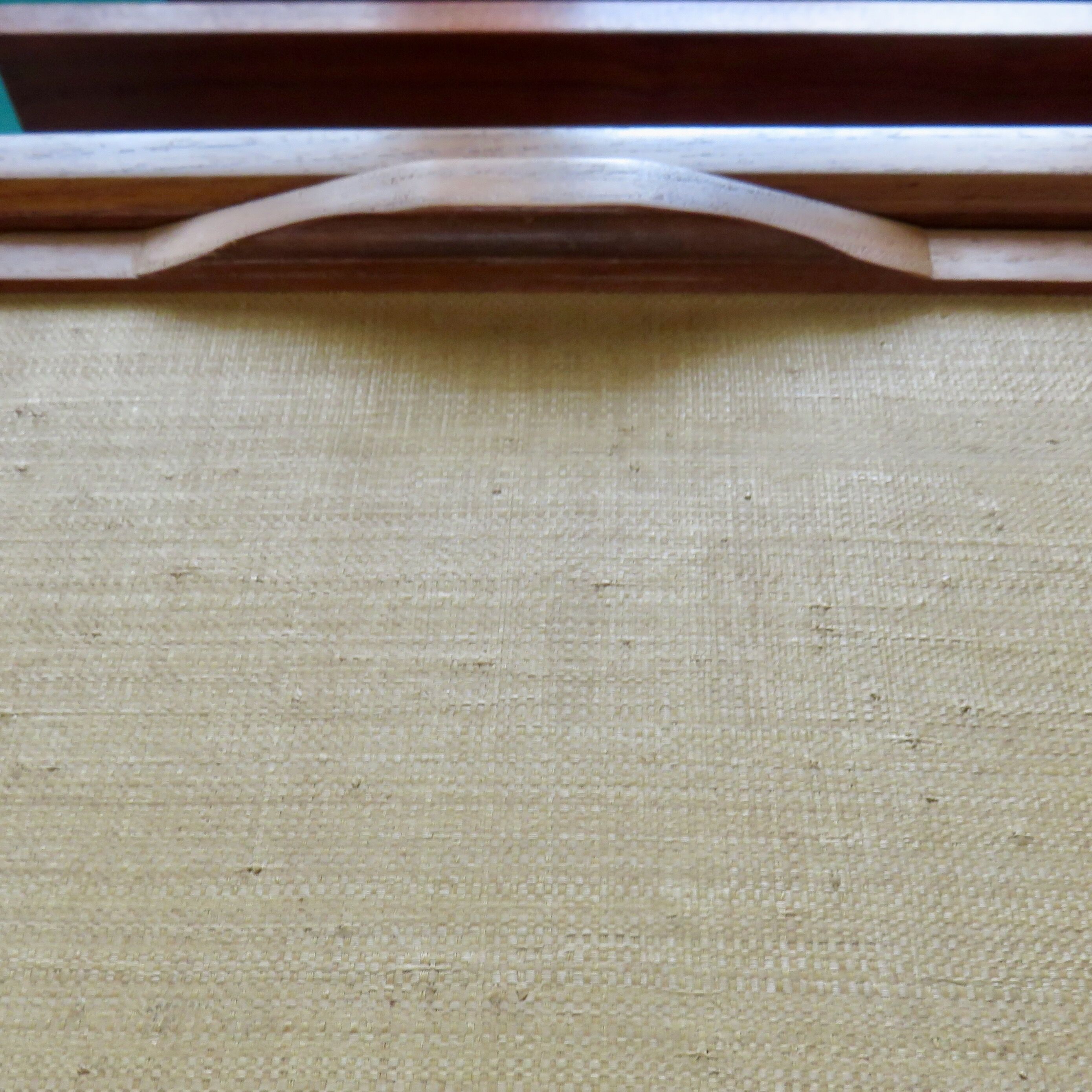 Wall shelving system and teak writing box. of Poul Cadovius. Denmark 1960