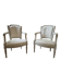 Pair of Louis XVI style armchairs