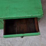 Small low buffet / TV cabinet in green patina
