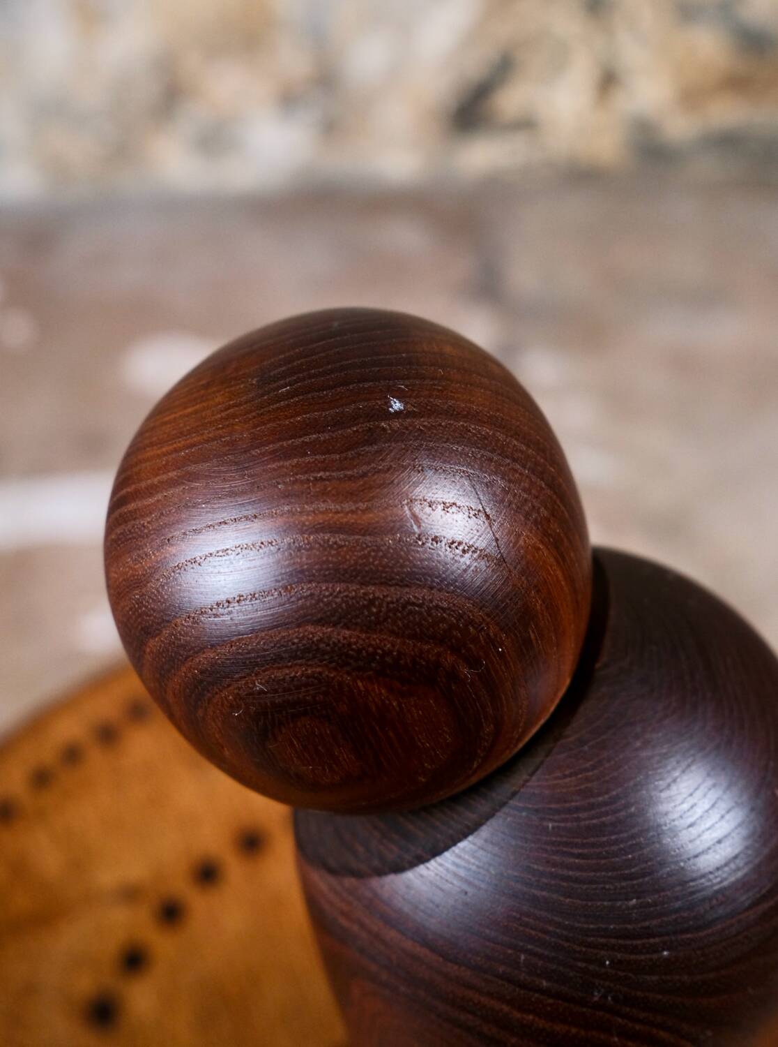 Minimalist kokeshi, by Harumine, Japan, 1960s